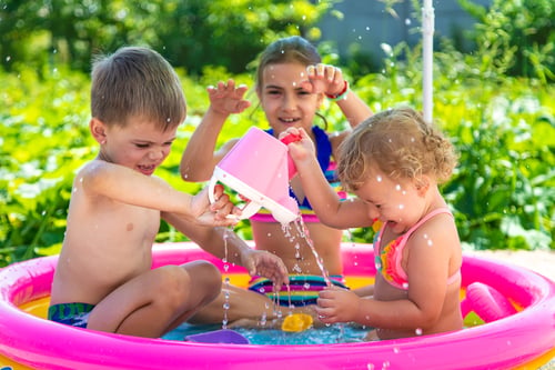 Summer water play with simple rules
