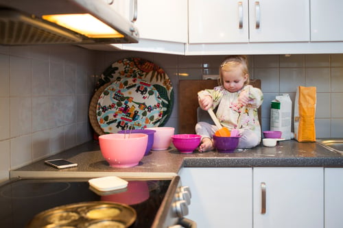 Kitchen Safety With Little Helpers